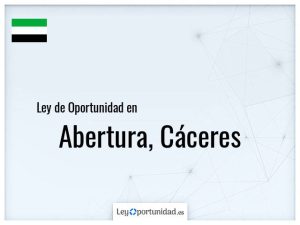 Ley oportunidad  Abertura