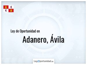Ley oportunidad  Adanero