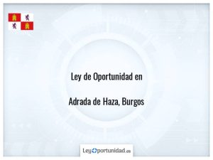 Ley oportunidad  Adrada de Haza