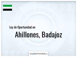 Ley oportunidad  Ahillones