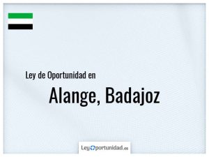 Ley oportunidad  Alange