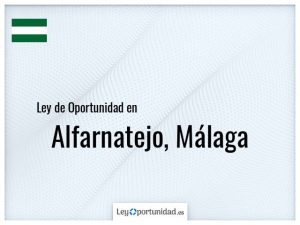 Ley oportunidad  Alfarnatejo