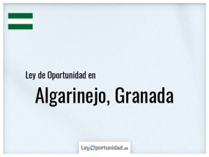 Ley oportunidad  Algarinejo