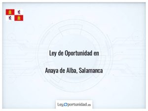 Ley oportunidad  Anaya de Alba