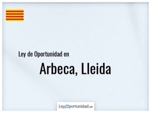 Ley oportunidad  Arbeca