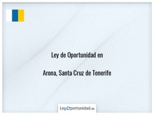 Ley oportunidad  Arona