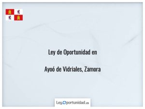 Ley oportunidad  Ayoó de Vidriales