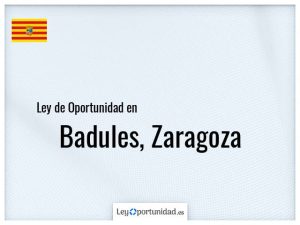 Ley oportunidad  Badules