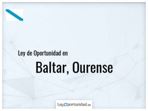 Ley oportunidad  Baltar