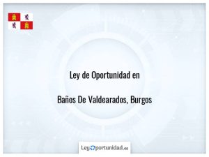 Ley oportunidad  Baños De Valdearados