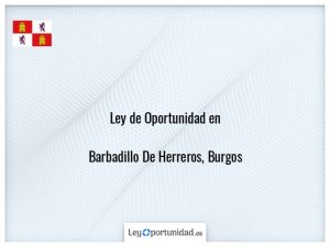 Ley oportunidad  Barbadillo De Herreros