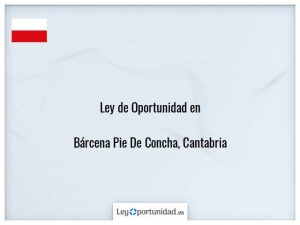 Ley oportunidad  Bárcena Pie De Concha