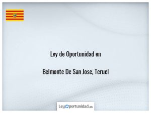 Ley oportunidad  Belmonte De San Jose