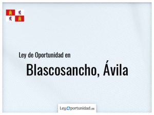 Ley oportunidad  Blascosancho