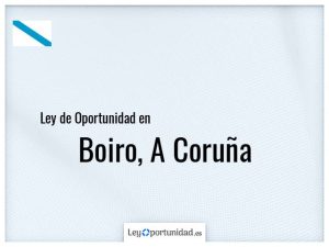 Ley oportunidad  Boiro