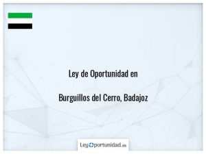 Ley oportunidad  Burguillos del Cerro