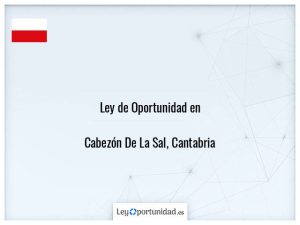 Ley oportunidad  Cabezón De La Sal