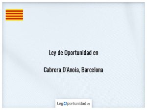 Ley oportunidad  Cabrera D'Anoia