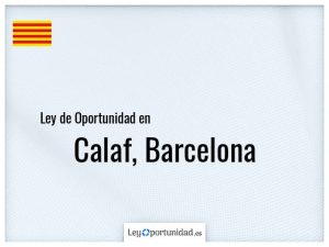 Ley oportunidad  Calaf