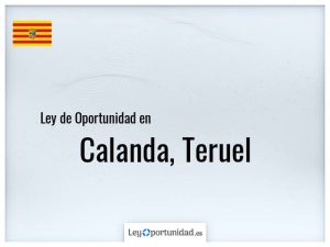 Ley oportunidad  Calanda