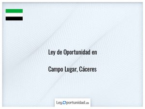 Ley oportunidad  Campo Lugar