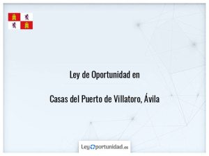 Ley oportunidad  Casas del Puerto de Villatoro
