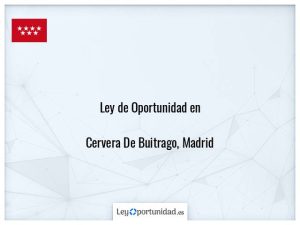 Ley oportunidad  Cervera De Buitrago