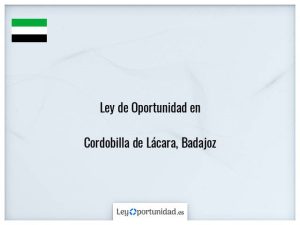 Ley oportunidad  Cordobilla de Lácara