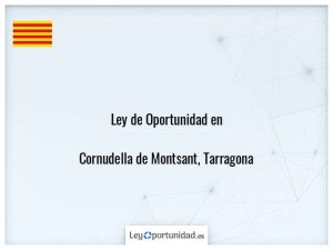 Ley oportunidad  Cornudella de Montsant