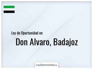 Ley oportunidad  Don Alvaro