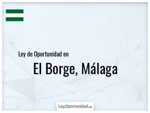 Ley oportunidad  El Borge