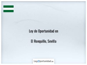 Ley oportunidad  El Ronquillo