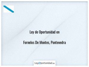 Ley oportunidad  Fornelos De Montes