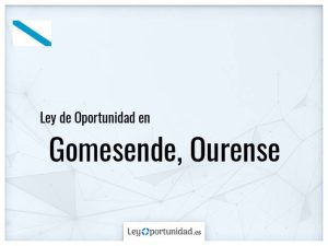 Ley oportunidad  Gomesende