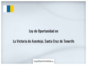 Ley oportunidad  La Victoria de Acentejo