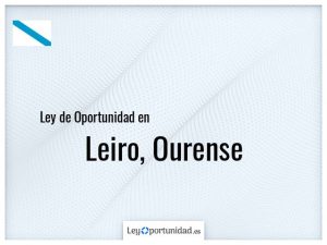 Ley oportunidad  Leiro