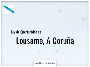 Ley oportunidad  Lousame