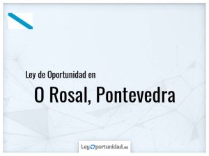 Ley oportunidad  O Rosal