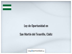 Ley oportunidad  San Martín del Tesorillo