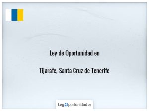 Ley oportunidad  Tijarafe