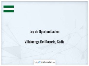 Ley oportunidad  Villaluenga Del Rosario